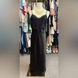 Express Elegant Black Slip Dress